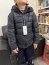 雪中飛【壓膠工藝】兒童羽絨服新款男女童秋冬季輕薄保暖外套 黑色 170 曬單實拍圖