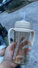 Grosmimi韓國進口格羅咪咪吸管杯奶瓶嬰兒童水杯PPSU學直飲杯子6月1-3歲 經(jīng)典小熊款(分體蓋) 300ml 曬單實拍圖