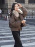 DRPR品牌女裝新品羽絨服女白鴨絨短款2025冬季新款立領小個子外套女 咖啡色 S 曬單實拍圖