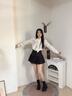 達芙妮馬丁靴女工裝夏秋季爆款2025厚底ins潮百搭英倫風短靴顯腳小女靴 黑色【單里8孔】 38 曬單實拍圖