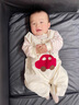 班喜迪嬰兒衣服春裝嬰幼兒背帶褲外出服超萌男女寶寶連體衣可愛(ài)爬服春秋 米色 73cm 曬單實(shí)拍圖