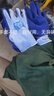 星宇彈力星A398彈力磨砂柔軟舒適防滑耐磨乳膠勞保手套 藍色 M/中號12雙 現(xiàn)貨 手部防護 勞保手套 曬單實拍圖
