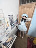 歐維沃新品原創(chuàng)設(shè)計(jì)Lolita洋裝jsk吊帶連衣裙夏裝公主裙裙子 藍(lán)色[贈(zèng)蝴蝶結(jié)] M 曬單實(shí)拍圖