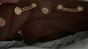 CHARLES&KEITH柔軟繩結鏈條包掛單肩托特包生日禮物送女友CK2-20782617 Taupe Canvas米色/灰褐色 M 曬單實(shí)拍圖