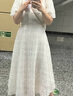 梵希蔓高級感法式連衣裙女2025夏新款收腰顯瘦方領(lǐng)泡泡袖裙子 杏色  M  曬單實(shí)拍圖