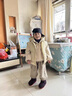 G.DUCKKIDS小黃鴨童裝男童套裝冬季2024新款兒童衣服加絨加厚寶寶馬甲三件套 卡其三件套 90 建議80-90cm1歲半-2歲 曬單實(shí)拍圖