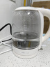 小熊（Bear）燒水壺高硼硅玻璃熱水壺 家用1.7L大容量電熱水壺 電水壺開(kāi)水壺304不銹鋼底盤(pán) 沸騰藍(lán)光 1.7L 【ZDH-A17L1】 曬單實(shí)拍圖