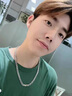 MZMZ鉑金項鏈男士古巴素鏈PT950白金時尚裝飾嘻哈情人節(jié)七夕禮物 輕奢古巴鏈-寬7mm鏈長50+5 曬單實拍圖