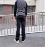 CAIDEN KETCH品牌男裝牛仔褲男士2025新款寬松直筒商務(wù)休閑男褲柔軟透氣褲子 黑灰色 32 腰圍2尺5 曬單實(shí)拍圖