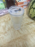高顏值豎條紋水杯玻璃杯帶蓋帶吸管茶杯家用 豎紋竹節(jié)杯 600ml 1只 曬單實(shí)拍圖