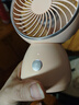 永日（yongri）小風(fēng)扇小型桌面床上用電風(fēng)扇宿舍usb風(fēng)扇辦公室風(fēng)扇靜音充電床頭迷你插電充電臺式風(fēng)扇 粉色【可調角度|三檔風(fēng)力|靜音長(cháng)續航】 曬單實(shí)拍圖