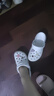 卡駱馳（crocs）女鞋厚底云朵洞洞鞋戶外休閑時(shí)尚一腳蹬沙灘鞋 206750-100 36-37 曬單實(shí)拍圖