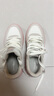 鴻星爾克小白鞋女春季新款輕便百搭厚底運動(dòng)鞋學(xué)生休閑鞋女 微晶白/粉刷灰 38 曬單實(shí)拍圖