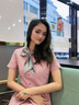 紫魅俏西裝職業(yè)裝女套裝夏季七分袖時(shí)尚空姐制服美容師院正裝前臺(tái)工作服 粉色(上衣+短裙) XL 曬單實(shí)拍圖