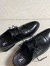 YRC意爾康夏季涼鞋男透氣鏤空涼皮鞋軟皮軟底真皮男士休閑洞洞鞋時尚 系帶黑色 38 曬單實拍圖