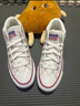匡威（Converse）ALL star 經(jīng)典休閑鞋情侶鞋中幫帆布鞋男女鞋學生運動鞋加厚款 A00812C 米白色 37 /4.5 曬單實拍圖
