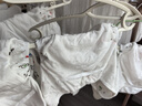 安可新嬰兒尿布兜可洗新生兒隔尿純棉透氣防水防側(cè)漏 3件裝M碼 9-16斤 曬單實拍圖
