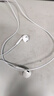 惠普（HP）DHH-1112A有線(xiàn)耳機(jī)半入耳式3.5mm接口圓孔 適用蘋(píng)果安卓 白色 曬單實(shí)拍圖
