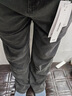 森馬森柔牛仔|牛仔褲男直筒褲子夏季長褲傘兵褲黑色103324124109A 曬單實拍圖