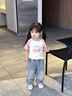 G.DUCKKIDS女童褲子兒童裝春秋卡通牛仔長褲2025新款女孩韓系百搭寬松直筒褲 藍色 【實體專柜 商場品質】 100 cm 【建議身高91-100cm】 曬單實拍圖