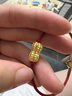 六桂福珠寶 黃金轉運珠 好事花生 3D硬足金手鏈繩 SD0700291 1g 曬單實(shí)拍圖