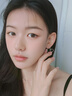 苗秀浪漫愛心耳環(huán)女不規(guī)則耳釘新款2025法式復(fù)古幾何耳飾心形耳墜夏季 愛心耳環(huán) 曬單實(shí)拍圖