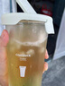 Glasslock水杯進(jìn)口帶蓋吸管杯女生夏季便攜玻璃涼水杯咖啡果汁飲料杯450ml 曬單實(shí)拍圖