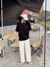 安初夏假兩件polo衫短袖t恤男款2025新款夏季穿搭美式高級感痞帥上衣服 黑色 L （105斤-120斤） 曬單實(shí)拍圖