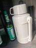 摩飛電器（Morphyrichards）電熱水壺便攜式燒水壺旅行熱水壺?zé)婵毡貕夭讳P鋼保溫瓶大容量戶(hù)外 MR6061 1L 椰奶白 曬單實(shí)拍圖