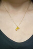 中國黃金（CHINA GOLD）足金好事發(fā)生吊墜女款黃金花生柿子項(xiàng)鏈鎖骨情人節(jié)生日禮物送女友 【京速達(dá)】好事發(fā)生吊墜+S925鏈 A款約0.3g 曬單實(shí)拍圖