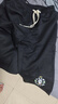 POUM休閑工裝七分褲男士夏季寬松潮流速干冰絲運動(dòng)短褲TQ05黑色XL 曬單實(shí)拍圖
