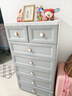 愛(ài)順家 70CM歐式抽屜式收納柜子儲物柜輕奢五斗柜加厚多層置物柜家用 特大號70面寬-北歐灰【雙小抽】 6層 曬單實(shí)拍圖