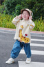 G.DUCKKIDS小黃鴨男童春秋季套裝新款嬰幼兒童衣服男寶寶毛衣馬甲小童休閑褲 米色 80 尺碼7-11月建議寶寶75-85cmcm 曬單實(shí)拍圖