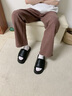 馬克華菲拖鞋男2025夏季新款輕奢外穿防滑沙灘運(yùn)動(dòng)休閑厚底高端男士一字拖 黑色 41 標(biāo)準(zhǔn)皮鞋碼 曬單實(shí)拍圖