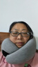 OSTRICHPILLOW西班牙鴕鳥枕不歪脖旅行u型枕頭護頸枕辦公室午睡枕頸椎枕 U型護頸枕-黑灰色 曬單實拍圖