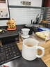 金鑲玉冰種玉瓷辦公杯茶杯高端白瓷家用茶水分離帶蓋泡茶杯 浮雕百川 曬單實(shí)拍圖