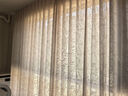 家菲陽臺(tái)隔熱防曬鏡面紗透光不透人紗簾客廳飄窗窗紗窗簾高級(jí)感奶油色 鏡面有錢花-奶茶色 寬3米*高2.7米-掛鉤款1片 曬單實(shí)拍圖