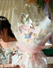 永生花蝴蝶花束高級感仿真香皂花送閨蜜媽媽高級38情人節(jié)生日禮物 【光影蝴蝶】11朵混搭花束 曬單實拍圖