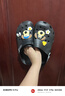 妙奕嘉洞洞鞋女款夏季外穿新款卡通可愛(ài)厚底防滑包頭沙灘平跟涼鞋女拖鞋 黑色洞洞涼拖鞋【配狗頭鞋花】 38-39 【建議日常37-38鞋碼】 曬單實(shí)拍圖