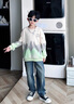 G.DUCKKIDS兒童裝男童衛(wèi)衣春秋款2025新款男孩秋季長(zhǎng)袖打底衫中大童洋氣潮酷 白色 160 cm 曬單實(shí)拍圖
