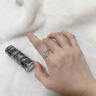 DAWO蝴蝶S925純銀戒指女氣質(zhì)溫柔百搭高級(jí)感開口食指戒ins風(fēng)輕奢指環(huán) 白金色 曬單實(shí)拍圖