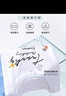 真維斯（JEANSWEST）短袖t恤女夏季2025柔軟純棉正肩印花打底衫內(nèi)搭上衣女白色短TL 曬單實拍圖