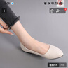 百麗踏系列品牌斷碼斷碼羊皮平底單鞋2025年新款女春季軟皮一腳蹬懶人鞋 寶藍(lán)色1368 平跟1厘米 39 曬單實(shí)拍圖