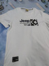 吉普（JEEP）美國正品純棉短袖t恤衫夏季男士寬松涼感休閑圓領(lǐng)透氣半袖上衣服 白色 常規 【官方正品】 XL 推薦140-160斤 曬單實(shí)拍圖