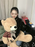MOONCHILD泰迪熊公仔玩偶毛絨玩具熊貓布娃娃女生送女女送給女朋友生日禮物 淺棕色(紅毛衣) 120cm(約4.0kg) 曬單實(shí)拍圖
