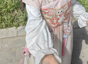 愛(ài)寶適兒童漢服女童春夏連衣裙中國風(fēng)古裝長(cháng)裙女孩兒童節禮物演出服 S650粉蝶【無(wú)披帛】 120 碼 曬單實(shí)拍圖
