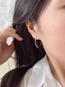 芯奢s999純銀簡(jiǎn)約線(xiàn)條耳環(huán)女高級百搭耳釘養耳洞足銀耳鉤2026新款耳飾 簡(jiǎn)約線(xiàn)條耳環(huán)【通體999足銀】 曬單實(shí)拍圖