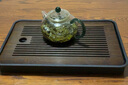 格娜斯高檔實(shí)木長(cháng)方形茶盤(pán)茶托家用托盤(pán)木質(zhì)杯架水杯盤(pán)收納盤(pán)子早餐盤(pán) 黑色瀝水茶盤(pán) 曬單實(shí)拍圖