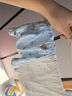 Babyprints尿布兜嬰兒隔尿褲透氣防水防側(cè)漏可洗按扣款藍(lán)色3條裝大碼 曬單實(shí)拍圖