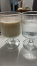 豎紋玻璃高腳杯酸奶冰淇淋杯子高顏值咖啡杯紅酒杯 豎紋高腳杯 200ml 2只 曬單實(shí)拍圖